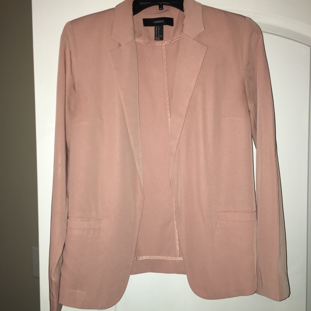 Blush pink blazer